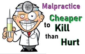 Cheaper to Kill than Hurt: Why it is Less Expensive for a Doctor to Kill than Injure by Malpractice